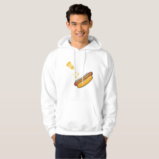 Söt varmkorv och senapsflaska hoodie