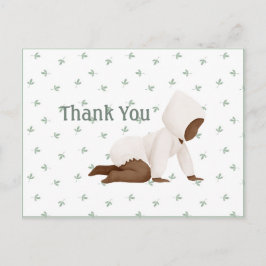 Söt vattenfärg Bebis Enkel Tacksamhets Postkort Vykort