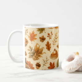 Söt vattenfärg för Thanksgiving med kalkoner Kaffemugg