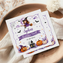 Söt Vattenfärg Halloween Födelsedag