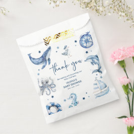 Söt Vattenfärg Marin Pojke Baby Shower