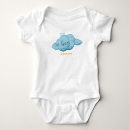Söt vattenfärg moln baby pojke Onesie T Shirt