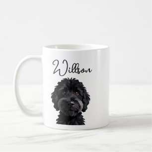 Söt Vattenfärgbild på Dachshund Hund Kaffemugg
