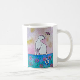 Söt vattenfärgkonstmugg kaffemugg