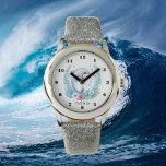 Söt vattenfärgsdelfin i älskare armbandsur<br><div class="desc">Söt vattenfärgsdelfin i älskare Watch</div>