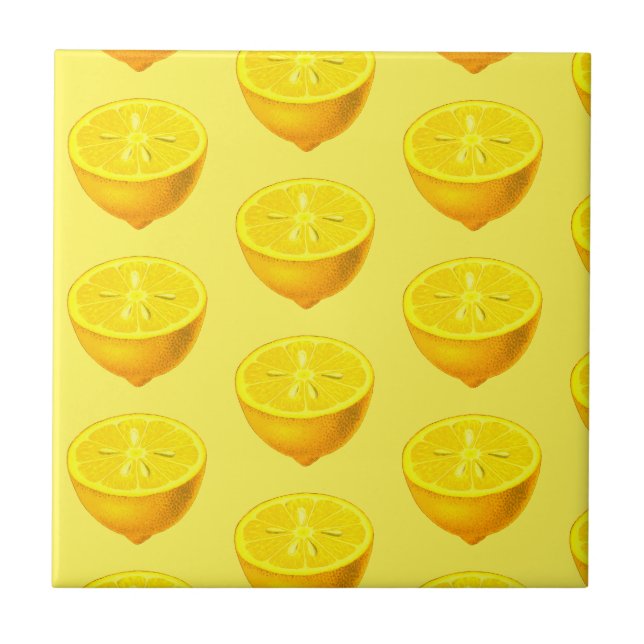 Söt vattenfärgsfärgen South Fruit Kakelplatta (Framsidan)