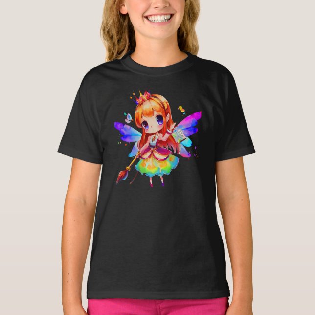 söt vattenfärgsfisk t shirt (Framsida)