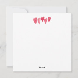 Söt vattenfärgskonst för alla hjärtans dag med per julkort