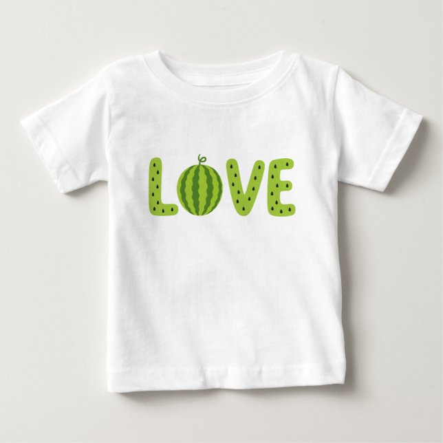 Söt vattenmelon KÄRLEK Barn T-Shirt (Framsida)