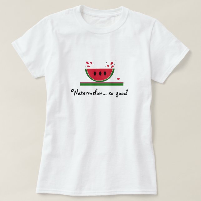 Söt vattenmelon så god tee (Design framsida)