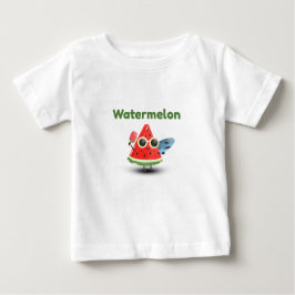 Söt Vattenmelon Sommar Strand Karaktär Konst T Shirt