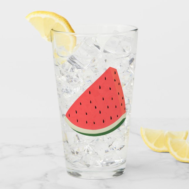 Söt vattenmelonglas glaskopp (Framsida Ice)