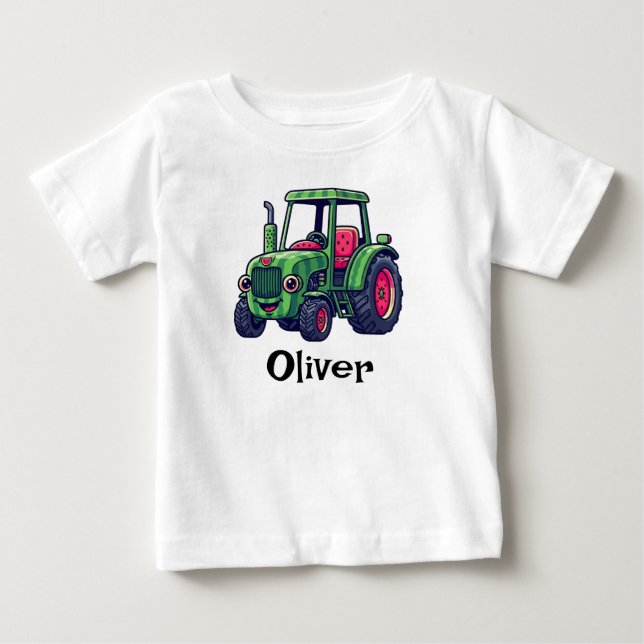 Söt vattenmelonstraktor t shirt (Framsida)