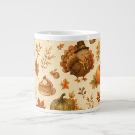 Söt Vattensfärgsmålning för Thanksgiving med Kalko Jumbo Mugg