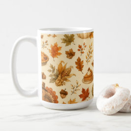 Söt Vattenskiktsmönster för Thanksgiving med Kalko Kaffemugg