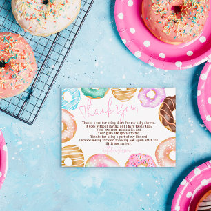 Söt vattentorkare söta donuts manusdusch tack kort