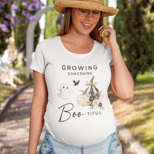 Söt 'Växande något BOO-tifullt' blivande mamma T Shirt