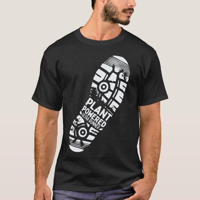 Söt växtdriven ultra vegan löpare t shirt (Framsida)