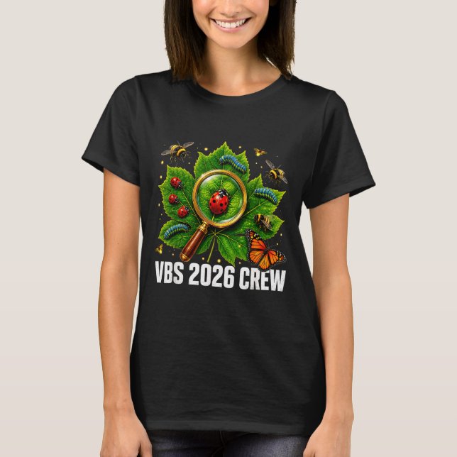 Söt vbs 2026 bakgårdsbuggar matchande semester t shirt (Framsida)