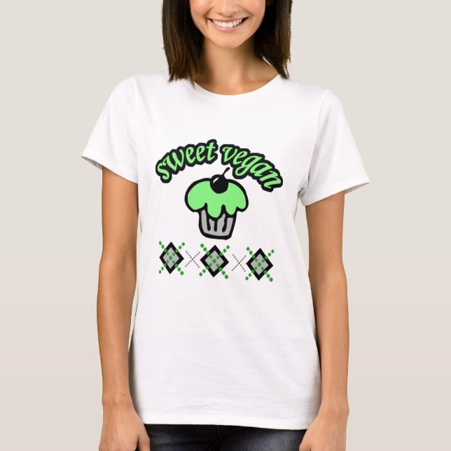 Söt Vegan T-shirt (Framsida)