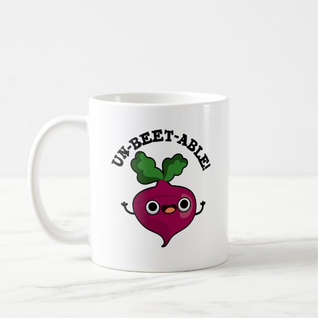 Söt Veggie Beet Pun, obetbar Kaffemugg (Vänster)