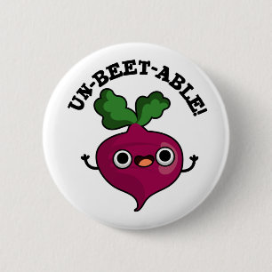 Söt Veggie Beet Pun, obetbar Knapp