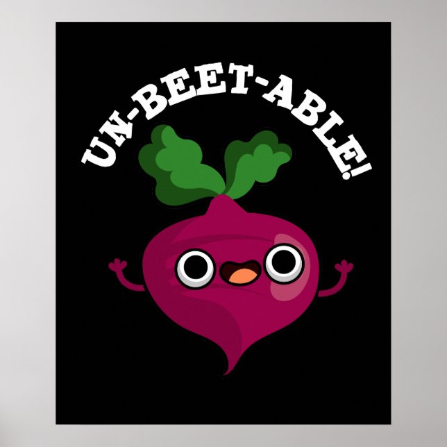 Söt Veggie Beet Pun, obetbar Poster (Framsidan)
