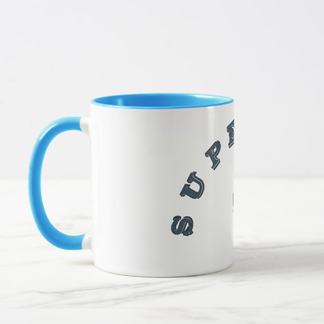 Söt vektorserie Superpappa Mugg (Vänster)