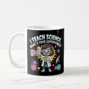 Söt Vetenskapslärare – Cute Chibi Superkraft Kaffemugg
