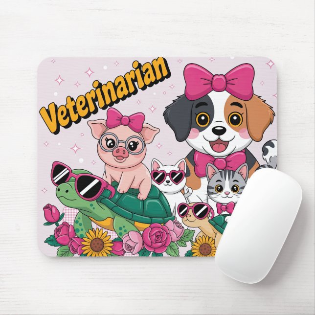 Söt Veterinär Musmatta (Med mus)