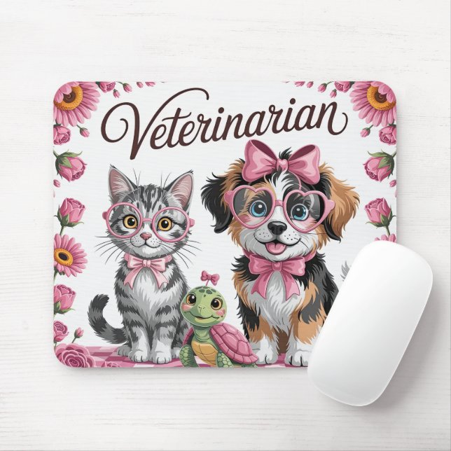 Söt Veterinär Musmatta (Med mus)