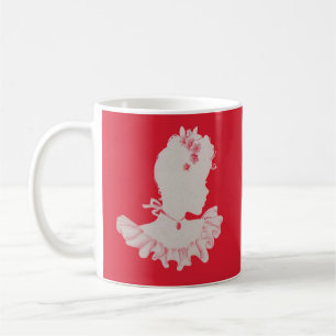 söt Victorian silhouette Kaffemugg