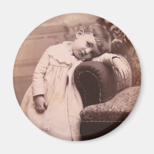 Söt Victorianbarnmagnet Magnet