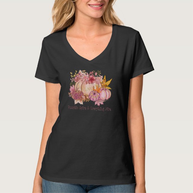 Söt vid höstens Rosa: Stollig & Spice T Shirt (Framsida)