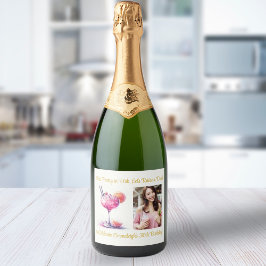 Söt vid Rosa Theme Cocktail Birthday