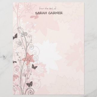 Söt Viktigt Vår blommor Skriver stationär