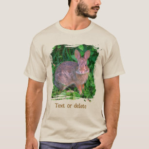 Söt vild brun kanin Wildlife Personlig T Shirt