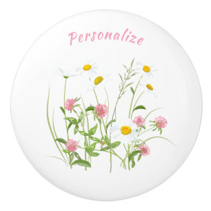 Söt Vild Flowers Daisy Carnation Personlig Knopp