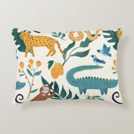 Söt vilda djur och Cheetah för pojkar Prydnadskudde