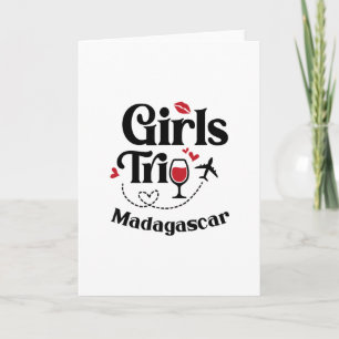 Söt vin flickresor Madagaskar resa semester Kort