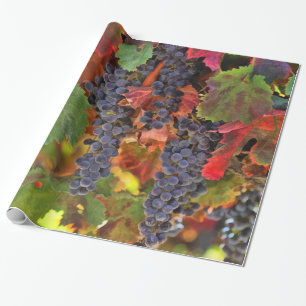 Söt Vin Grape Vineyard Wrapping Papper Presentpapper