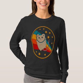 Söt Vintage Argente Fin Mus Retro Husdjur Mus I T Shirt