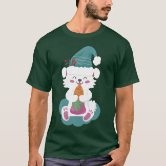 söt vintage av christmas t shirt