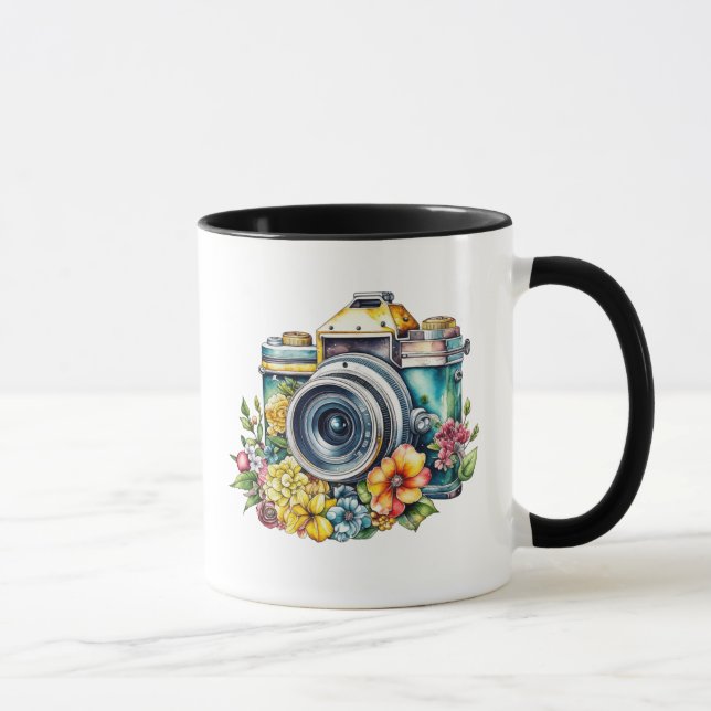 Söt Vintage Cameras | Retro Ai Art Mugg (Höger)