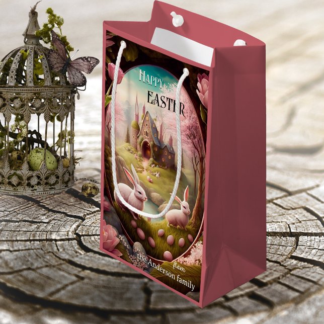 Söt Vintage Fantasy Eggs and Påskhare (Skapare uppladdad)