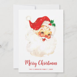 Söt vintage jultomte jul julkort