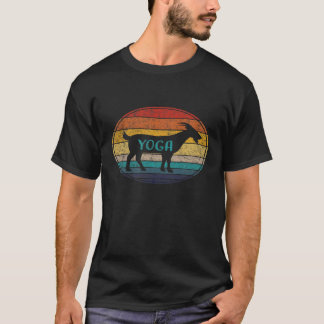Söt Vintage Retro Solnedgång Kärlek Get Yoga T Shirt