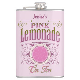 Söt Vintage Rosa Lemonade på is Fickplunta