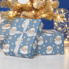 Söt Vintage Tomte Julpresentpapper Presentpapper