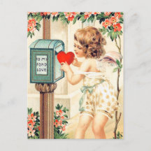 Söt vintage Valentine-Helgdag